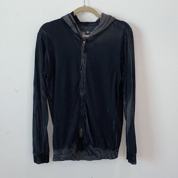 Wicked Quick French Terry Charcoal Crinkle Built For Speed Hoodie - Picture 8 of 13